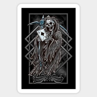 Grim Reaper Ace Of Spades Sticker